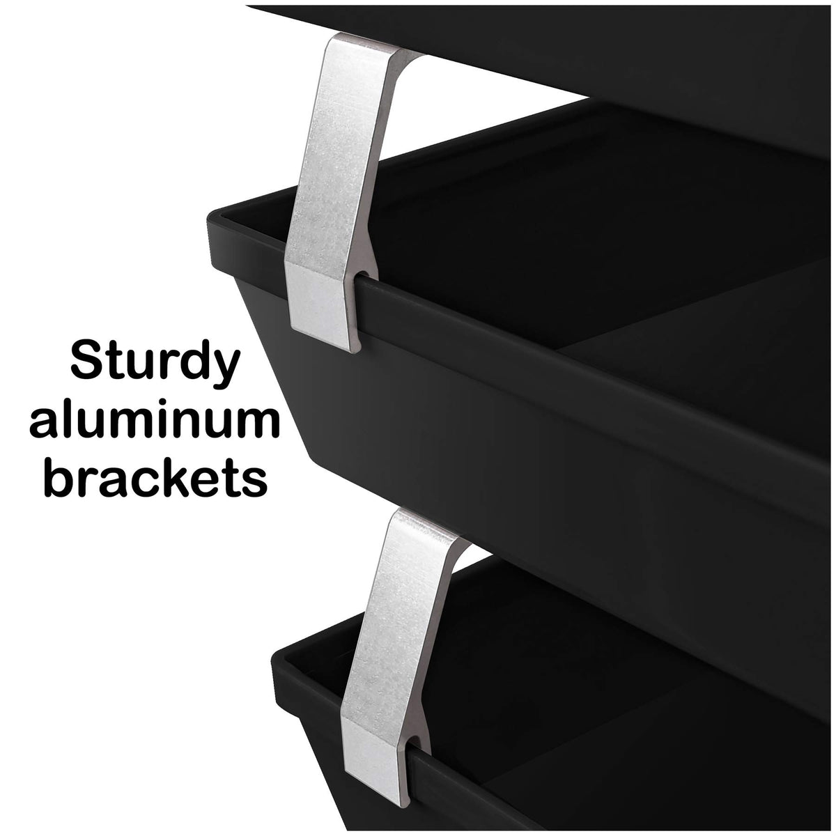 Acrimet Facility 3 Tier Letter Tray, Side Load, Letter Size/A4, Desktop File Organizer, Plastic