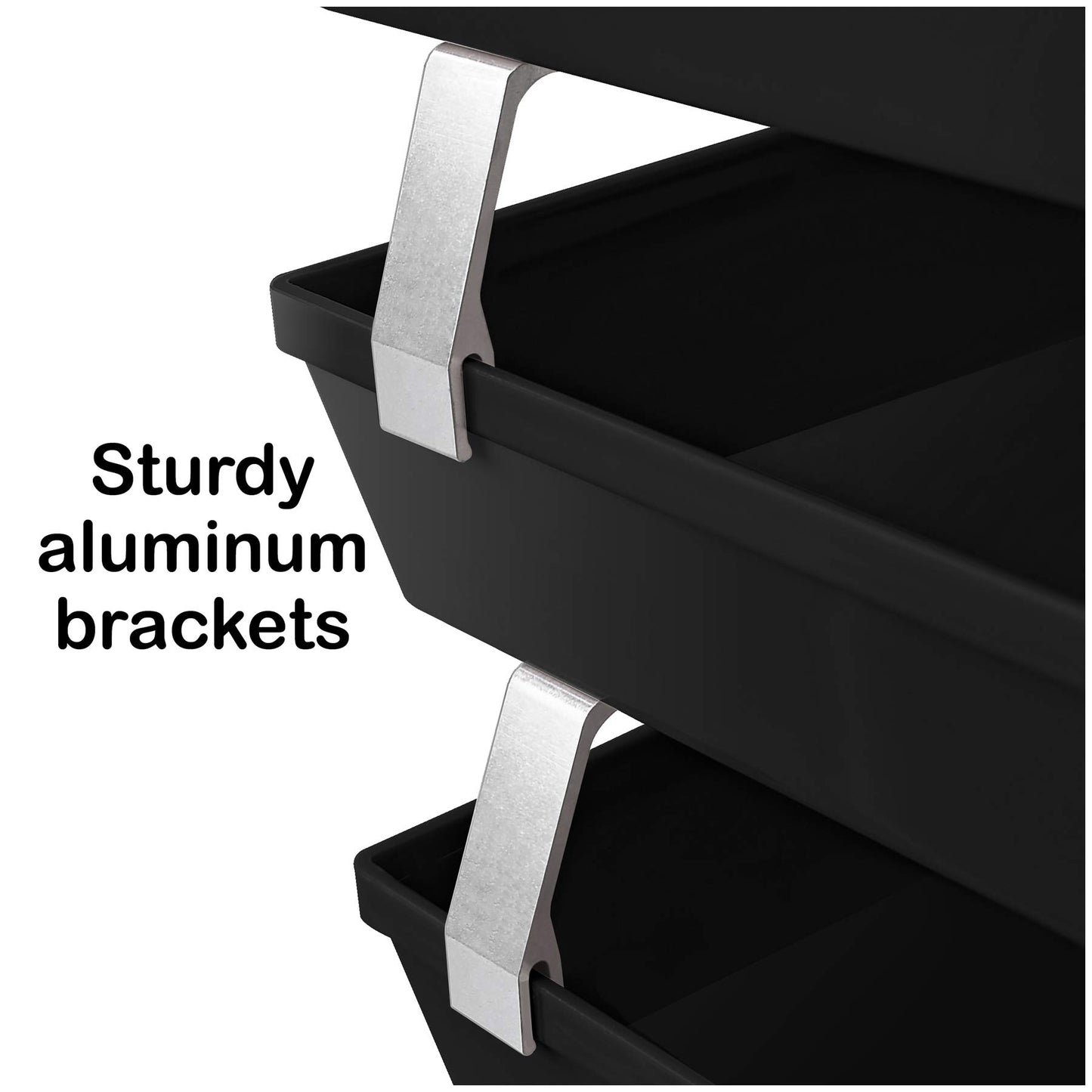 Acrimet Facility 4 Tier Letter Tray, Side Load, Letter Size/A4, Desktop File Organizer, Plastic
