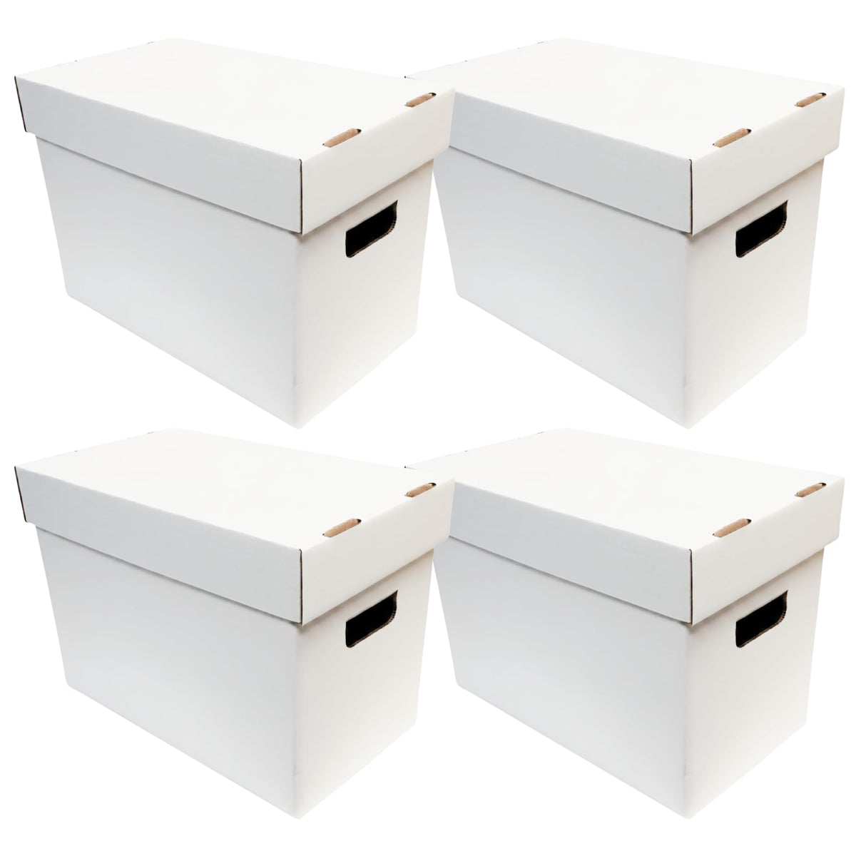 Max Protection Magazine Storage Boxes with Lids - Heavy Duty, 4 Pack