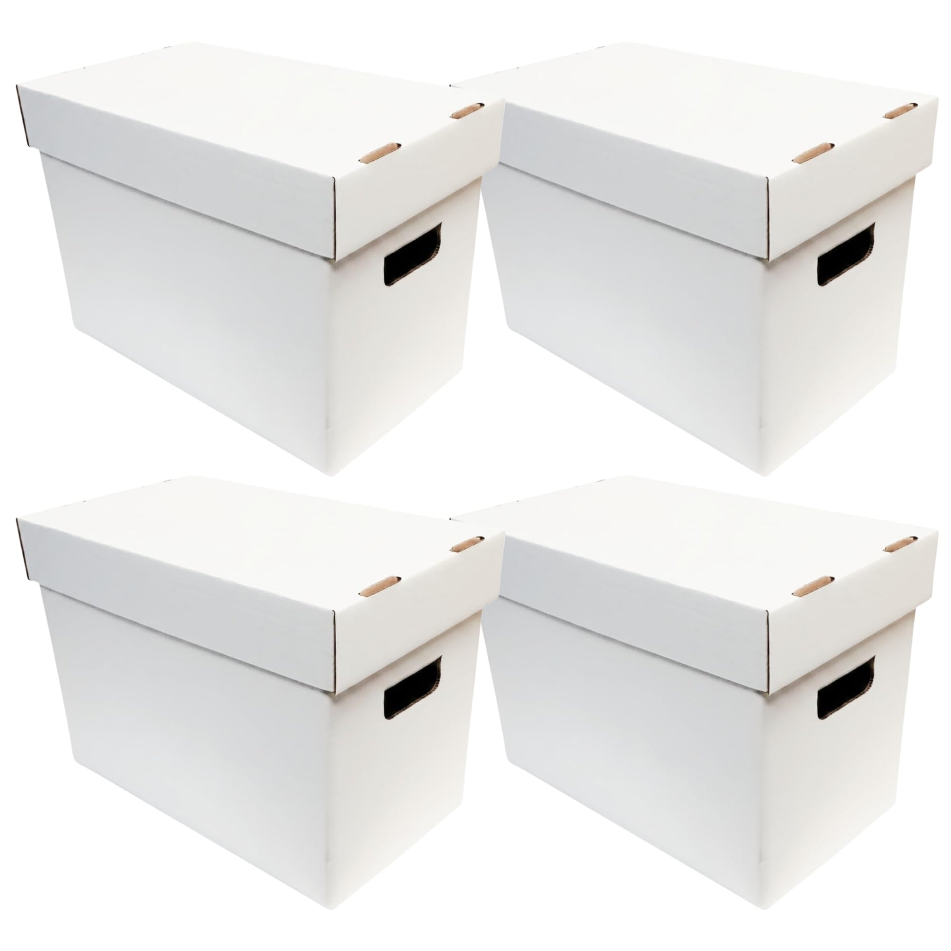 Max Protection Magazine Storage Boxes with Lids - Heavy Duty, 4 Pack