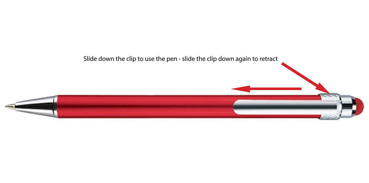 Personalized Pens with Stylus Tip -Bright Vibes- Click action - Custom - Black writing - Printed