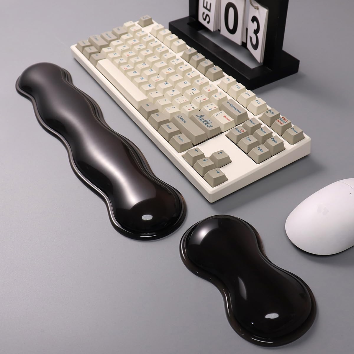Gel Keyboard and Mouse Wrist Rest Set,Wrist pad for Computer Keyboard
