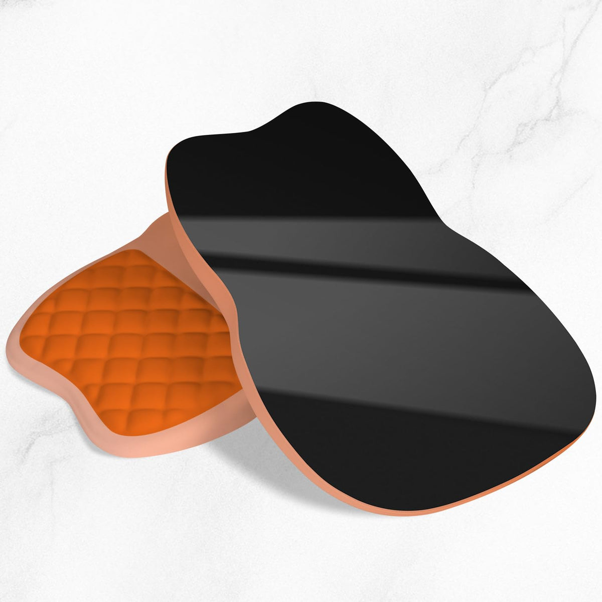ITNRSIIET Ergonomic Mouse Pad Wrist Support with Memory Foam Massage Bulge & Non-Slip PU Base