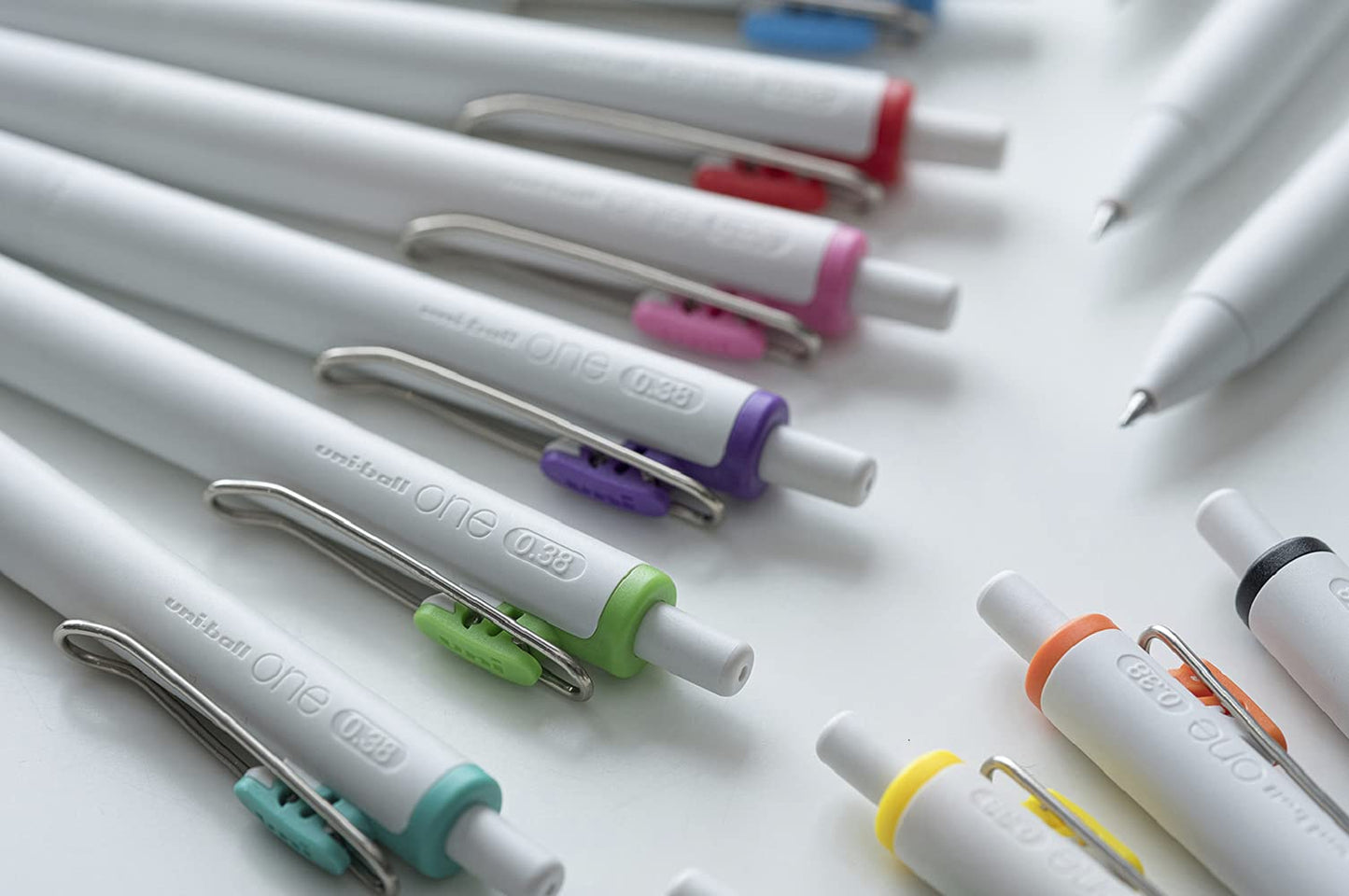 Uniball One Gel Ink 0.38mm Ballpoint Pen 20 Colors set UMNS38-20C Japan import With Original Stylus