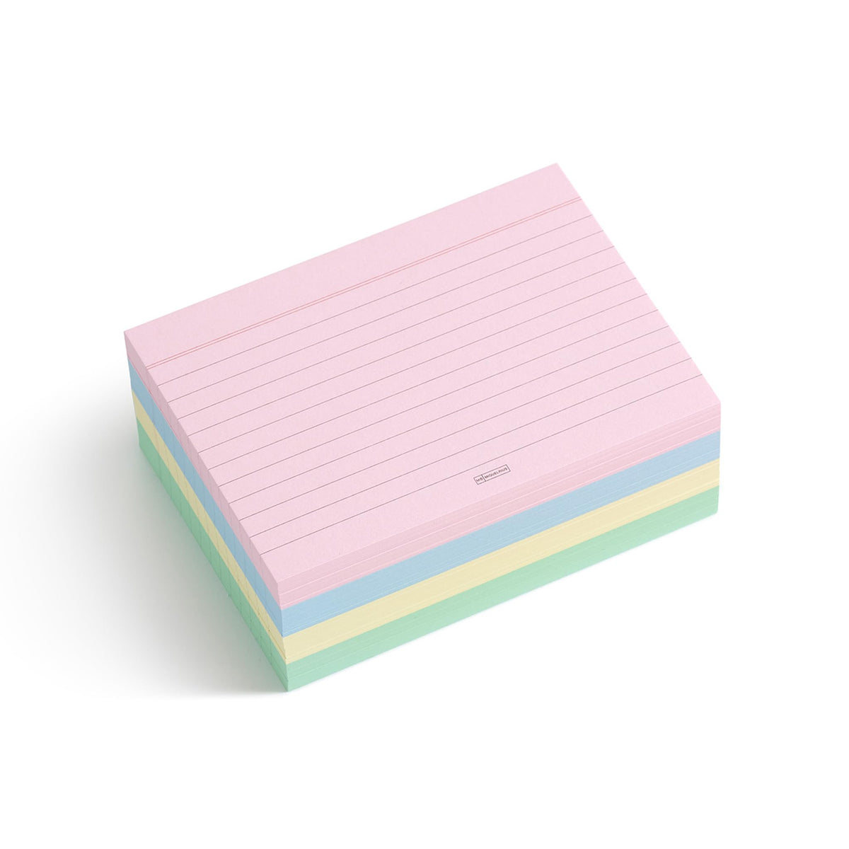 Miquelrius - Flashcards for Study, 200 Pastel Coloured Ruled Sheets, Size A6 (148 x 105 mm), Offset