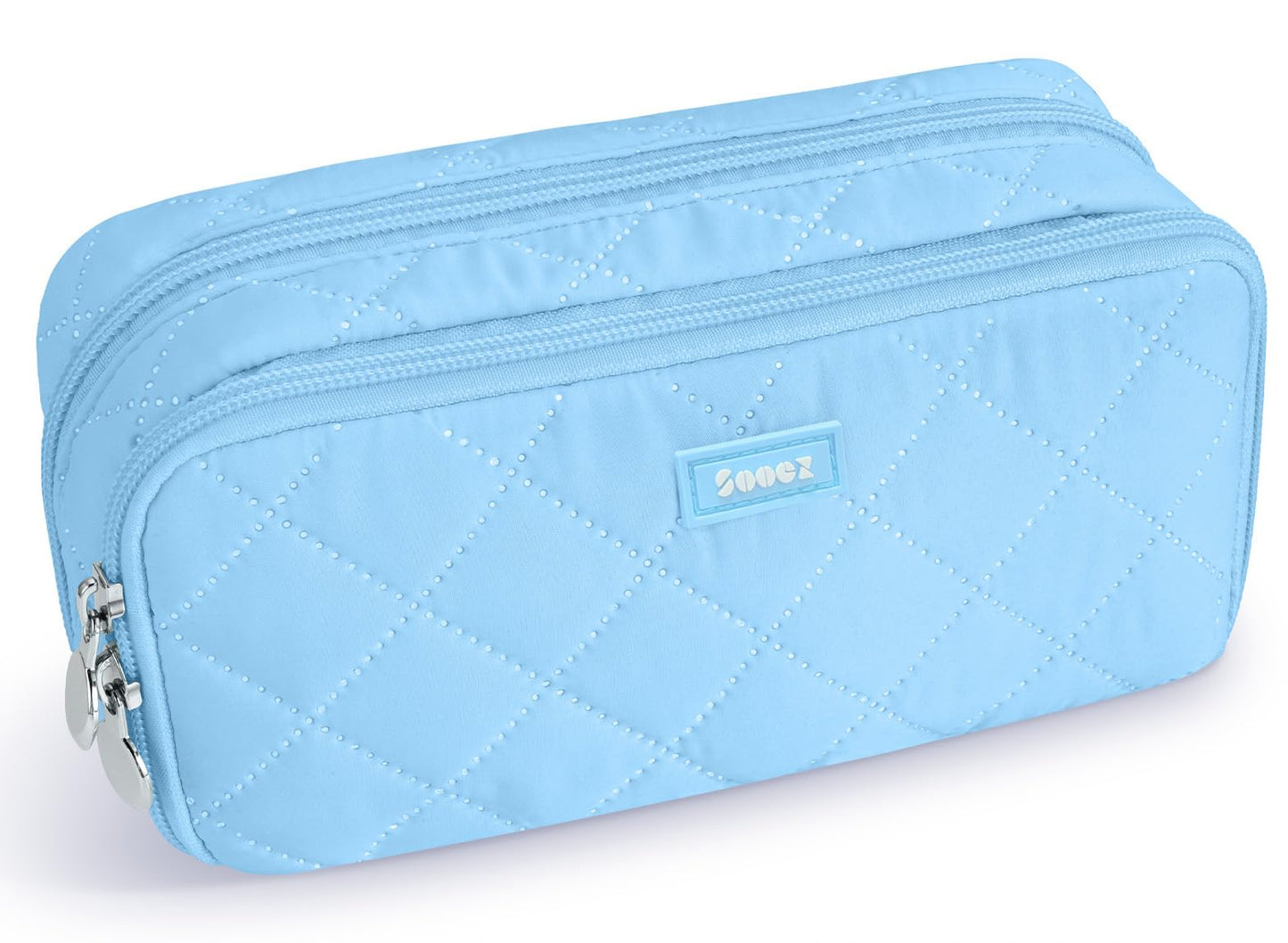 Sooez Large Pencil Case Pouch, Extra Big Pencil Bag with 8 Compartments