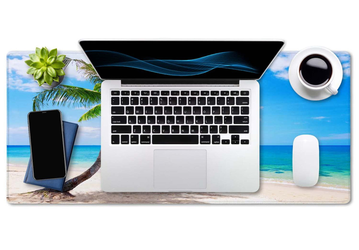 SSOIU Extended Gaming Mouse Pad - Large Desk Mat, Non Slip Rubber Base, Computer Desktop Laptop