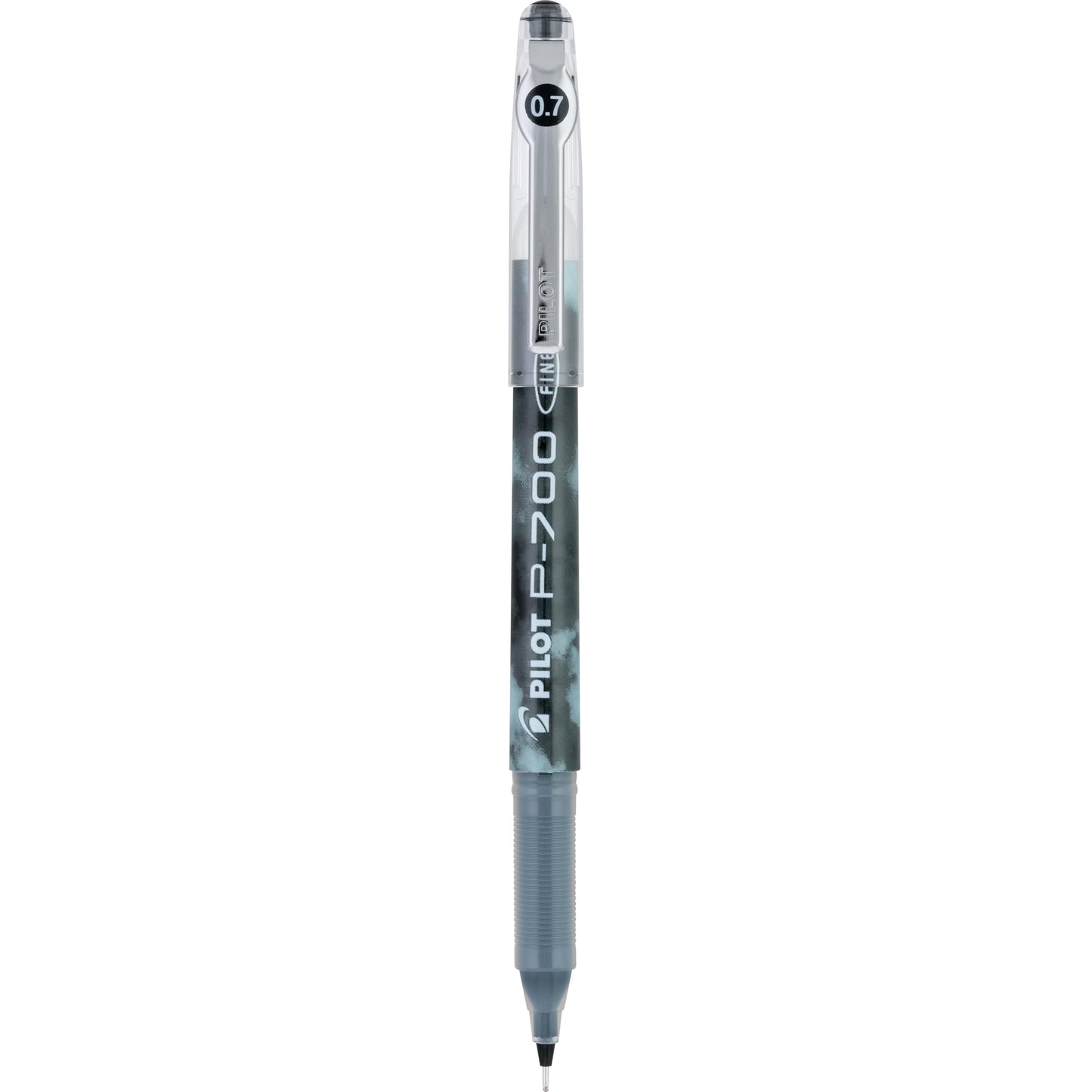 PILOT Precise P-700 Rolling Ball Stick Pens, 0.7mm, Black, 12-Pack