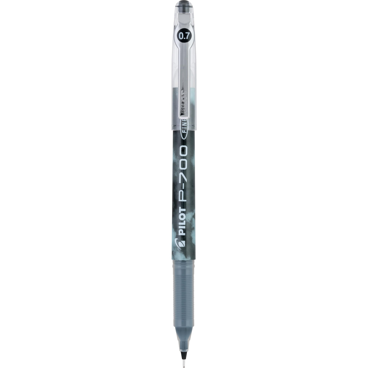 PILOT Precise P-700 Rolling Ball Stick Pens, 0.7mm, Black, 12-Pack