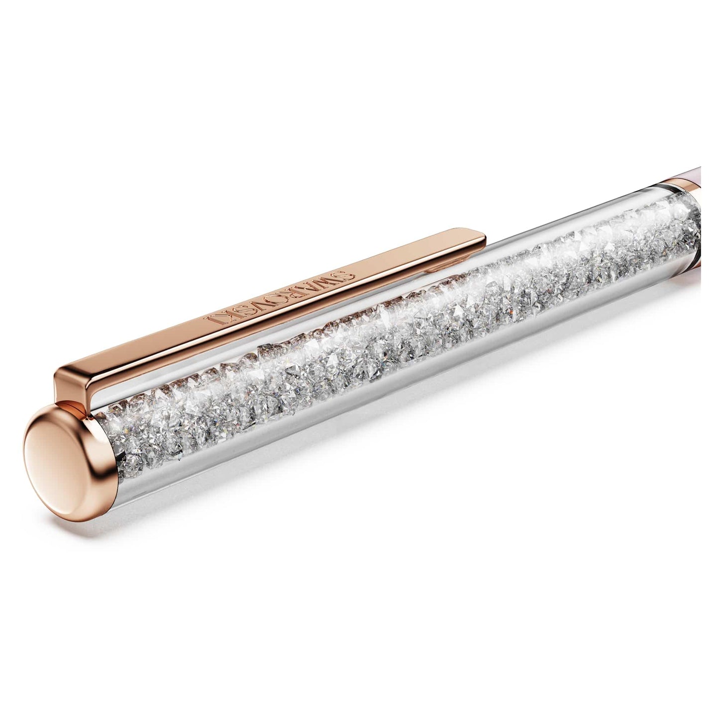 Swarovski Crystalline Silk ballpoint pen, Pink, Pink lacquered, Rose gold-tone plated
