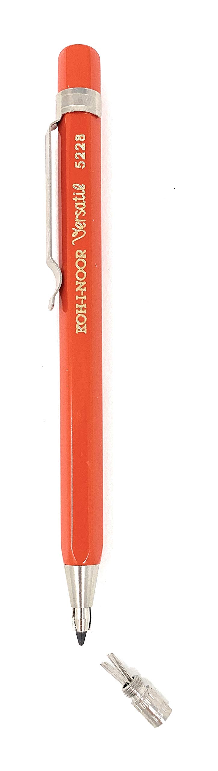 KOH-I-NOOR Case Pens No. 5228CL Short Print Pencil Metal 2 Pack Red