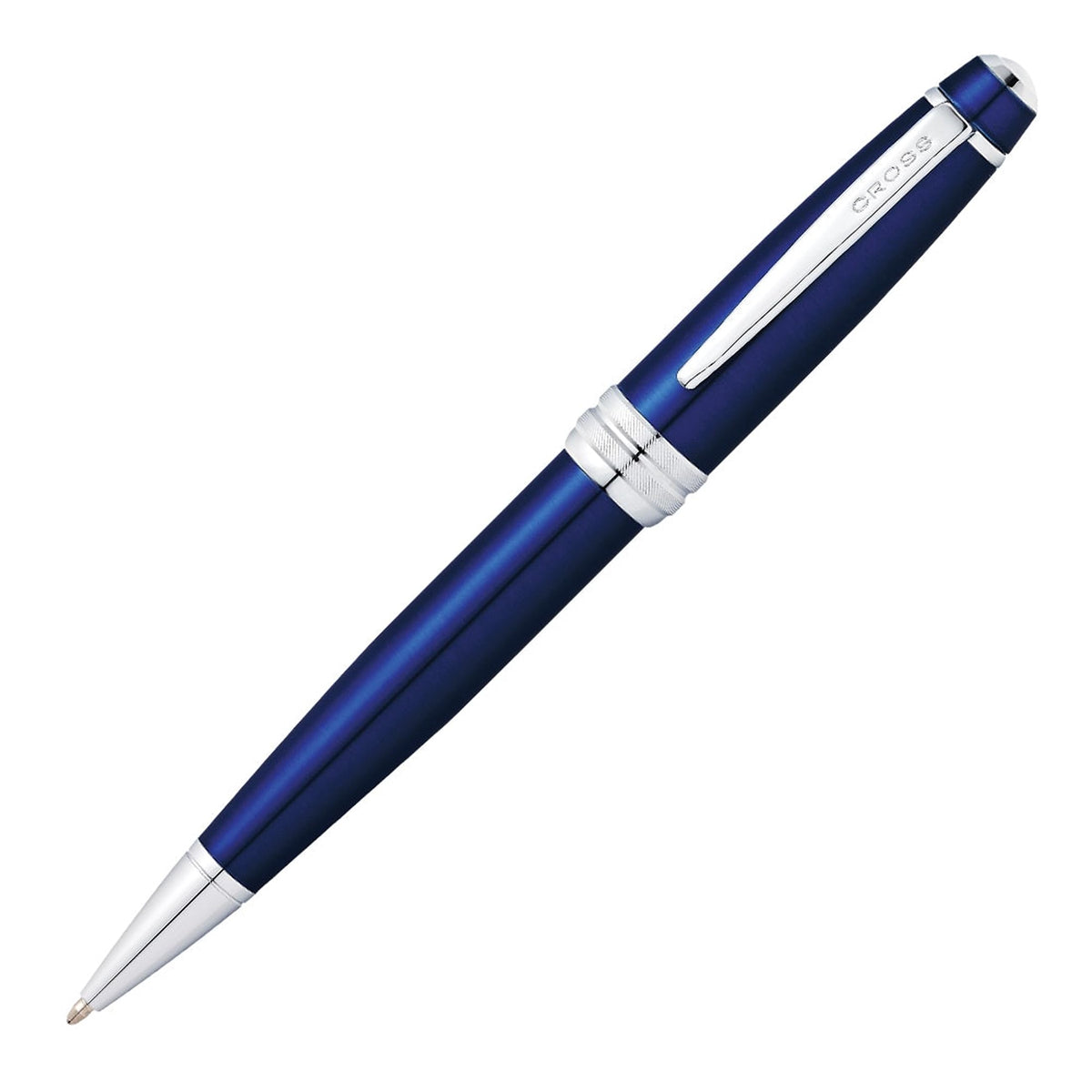 Cross Bailey Blue Lacquer Ballpoint Pen, Medium Point, Black Ink