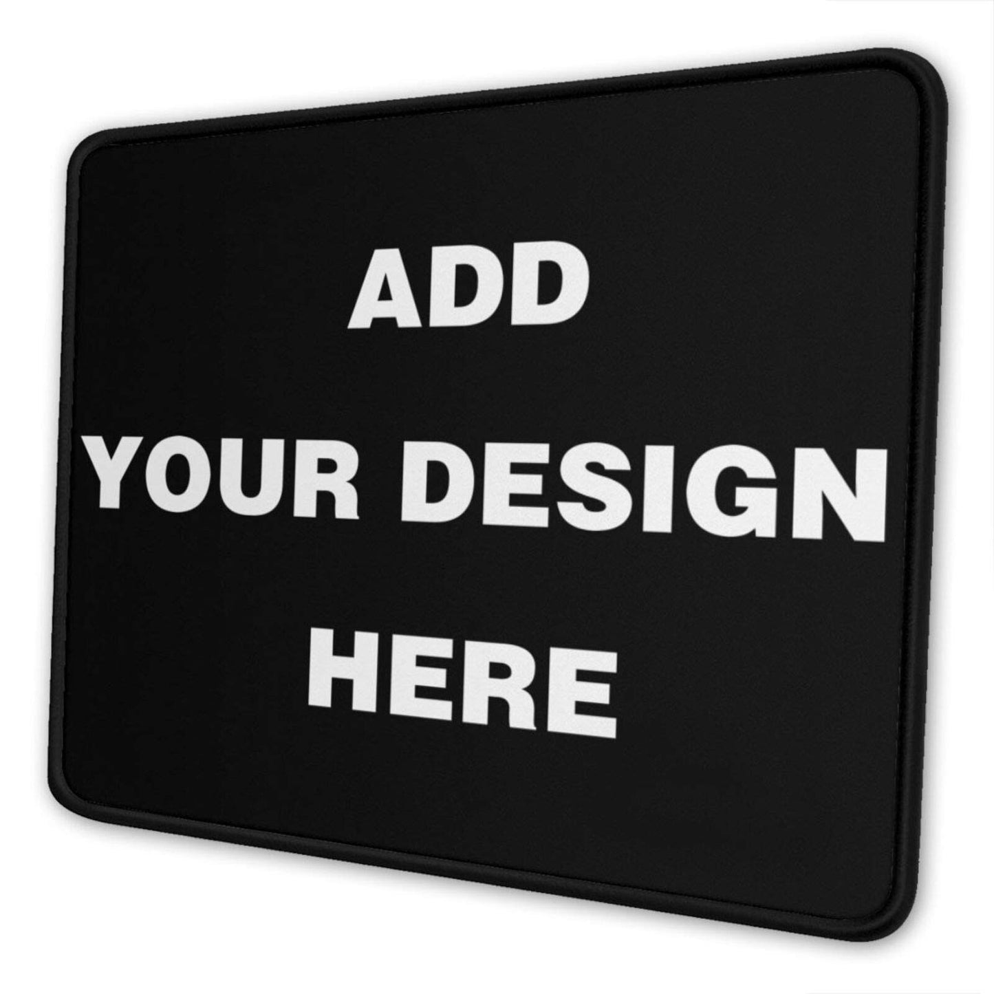 Custom Mouse Pad - Personalized Add Your Image Text Non-Slip Rubber Mice Mat - Stitched Edges