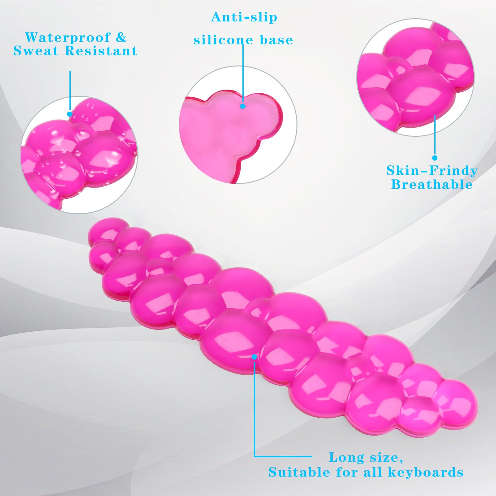 Gel Cloud Keyboard Wrist Rest, Cute Wrist Support and Arm Support Keyboard Rest for Keyboard Typing