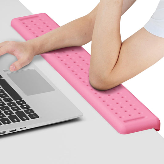 Leolee L-Shaped Desk Long Wrist Rest Elbow 60CM, Pink Arm Rest for Desk