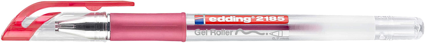 Edding 2185 Gel Ink Rollerball - Red - 1 Pen -.7 mm - Gel Pen for Writing, Drawing, Mandalas