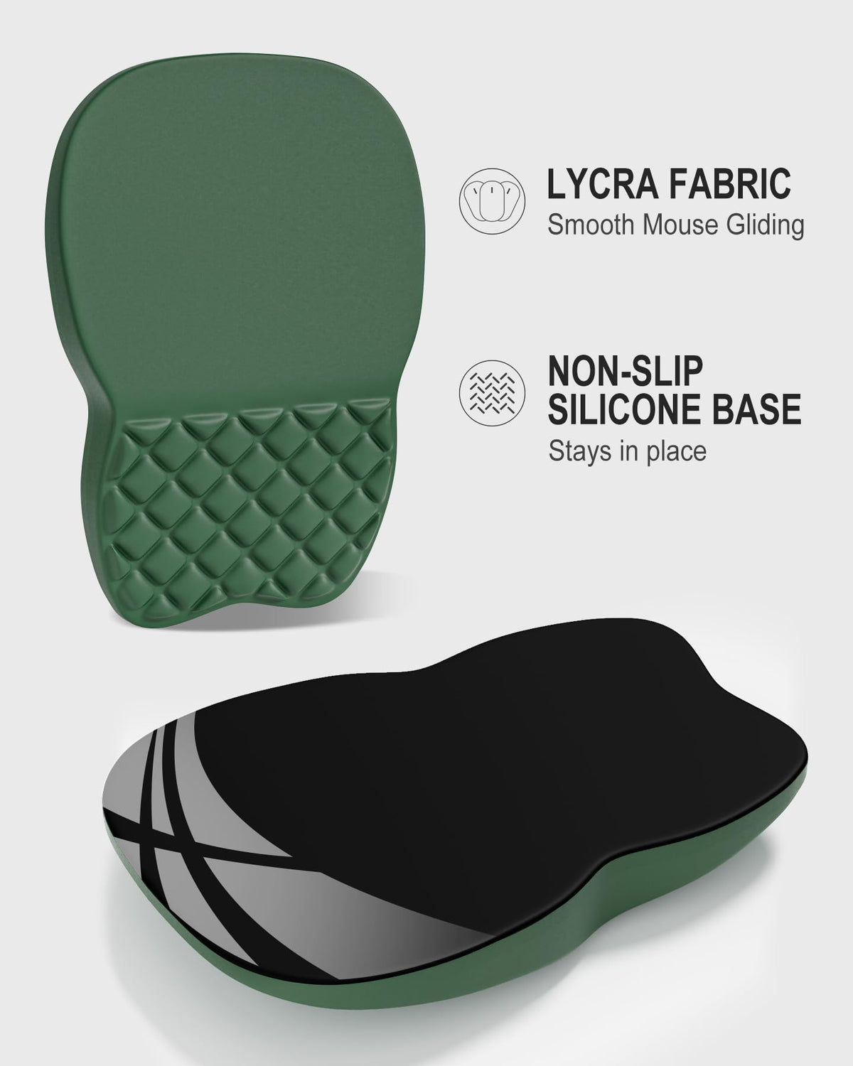 Auhoahsil Ergonomic Mouse Pad with Wrist Rest, Comfortable Slope Computer Mouse Mat with Wrist