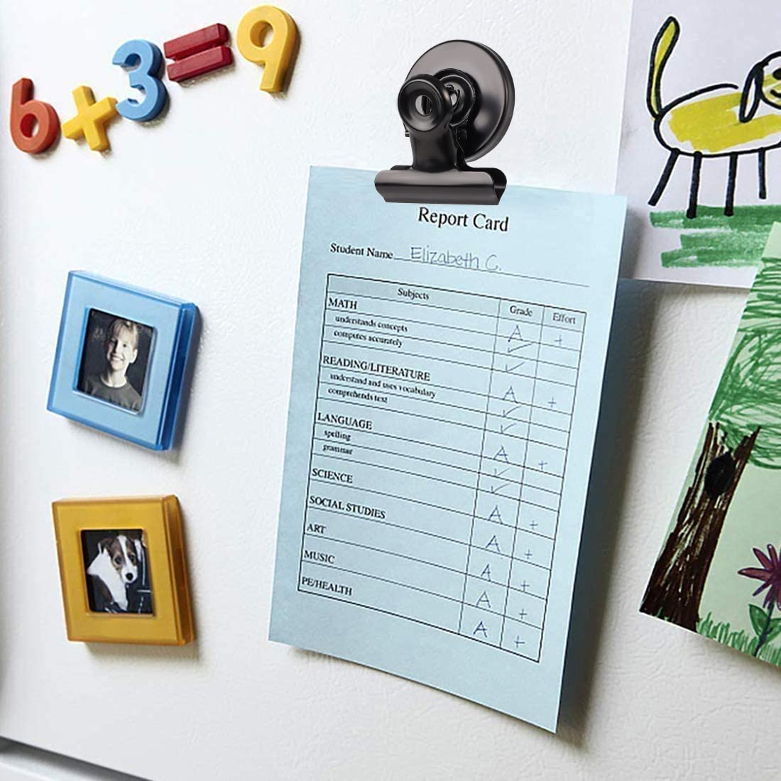 VNDUEEY 50 Pack Fridge Magnets Refrigerator Magnets, Strong Magnetic Clips Heavy Duty, Magnet Clips