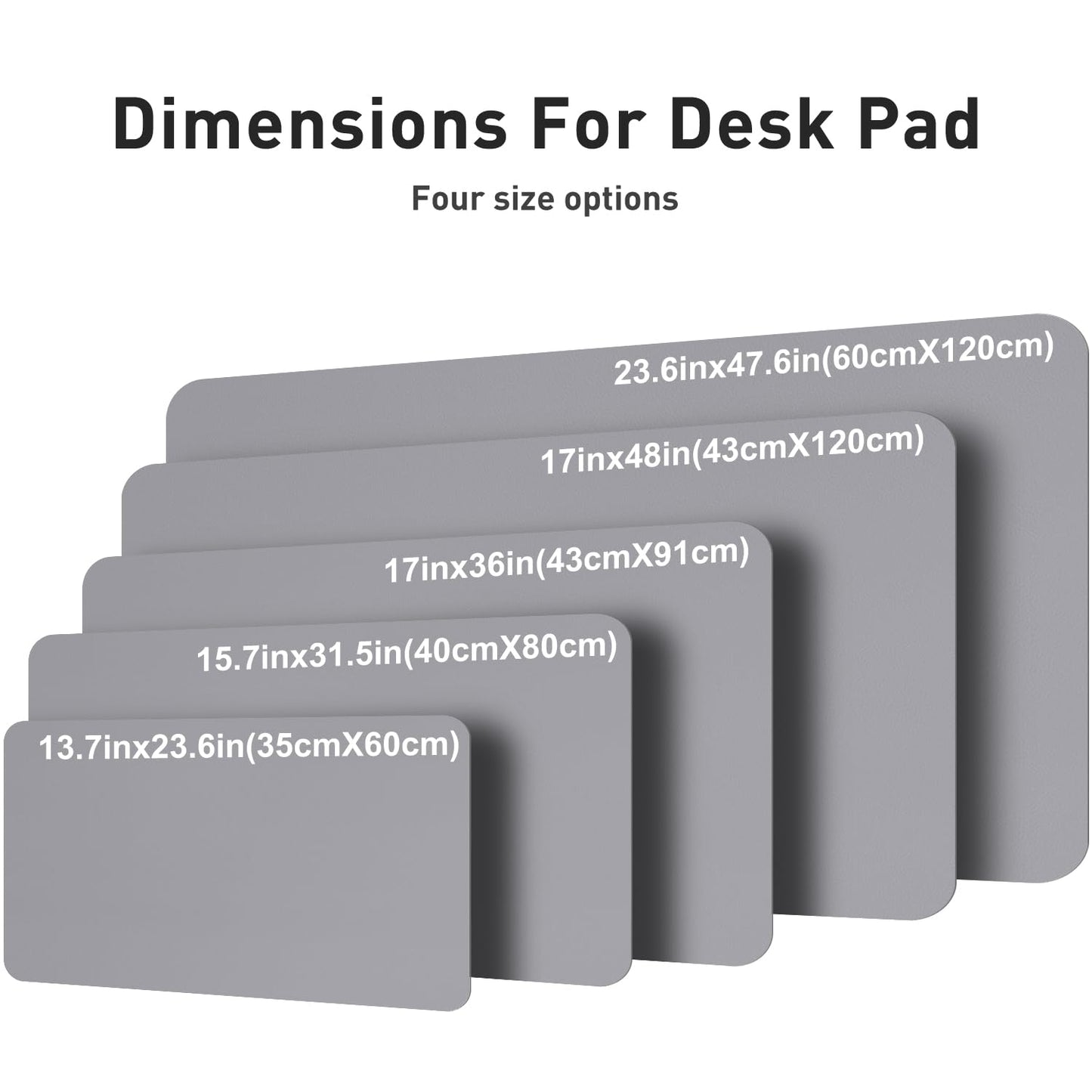Aothia Faux Leather Desk Mat – Large Mouse Pad, Non-Slip PU Leather Blotter, Waterproof Writing