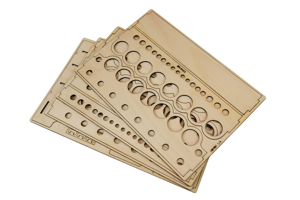 The Broken Token Modular Paint Rack w/ 35mm Holes - Multiple Organizer for Paint Bottles, Pots, and