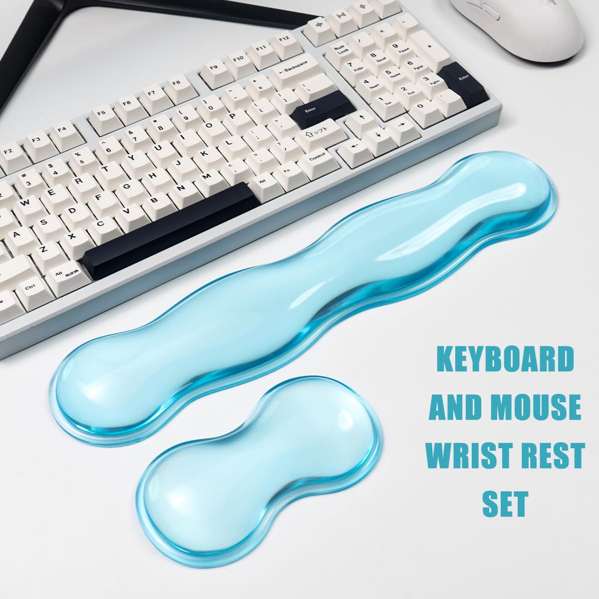 Gel Keyboard and Mouse Wrist Rest Set,Wrist Pad for Computer Keyboard