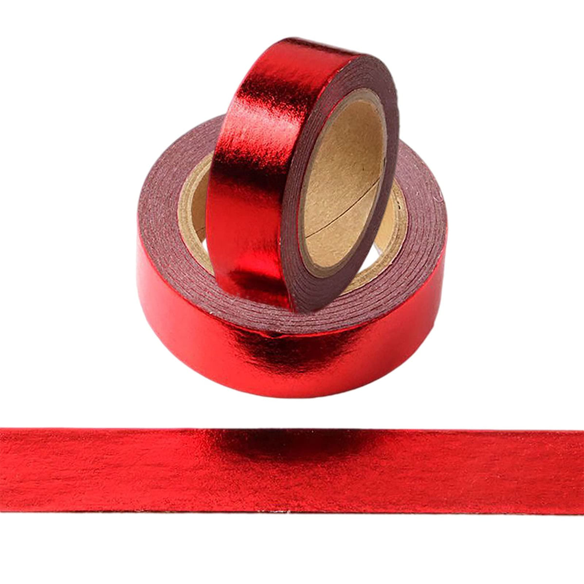CIAJIE Foil Washi Tape,2 Rolls 5/8" x 393 inches(15mm*10M) Washi Tape, Masking Tape Craft Supplies