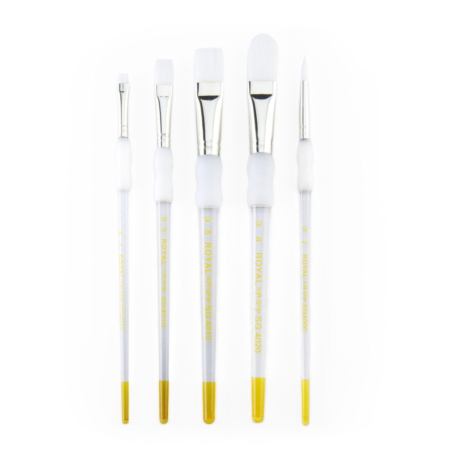 Royal and Langnickel 5 Piece White Taklon Set