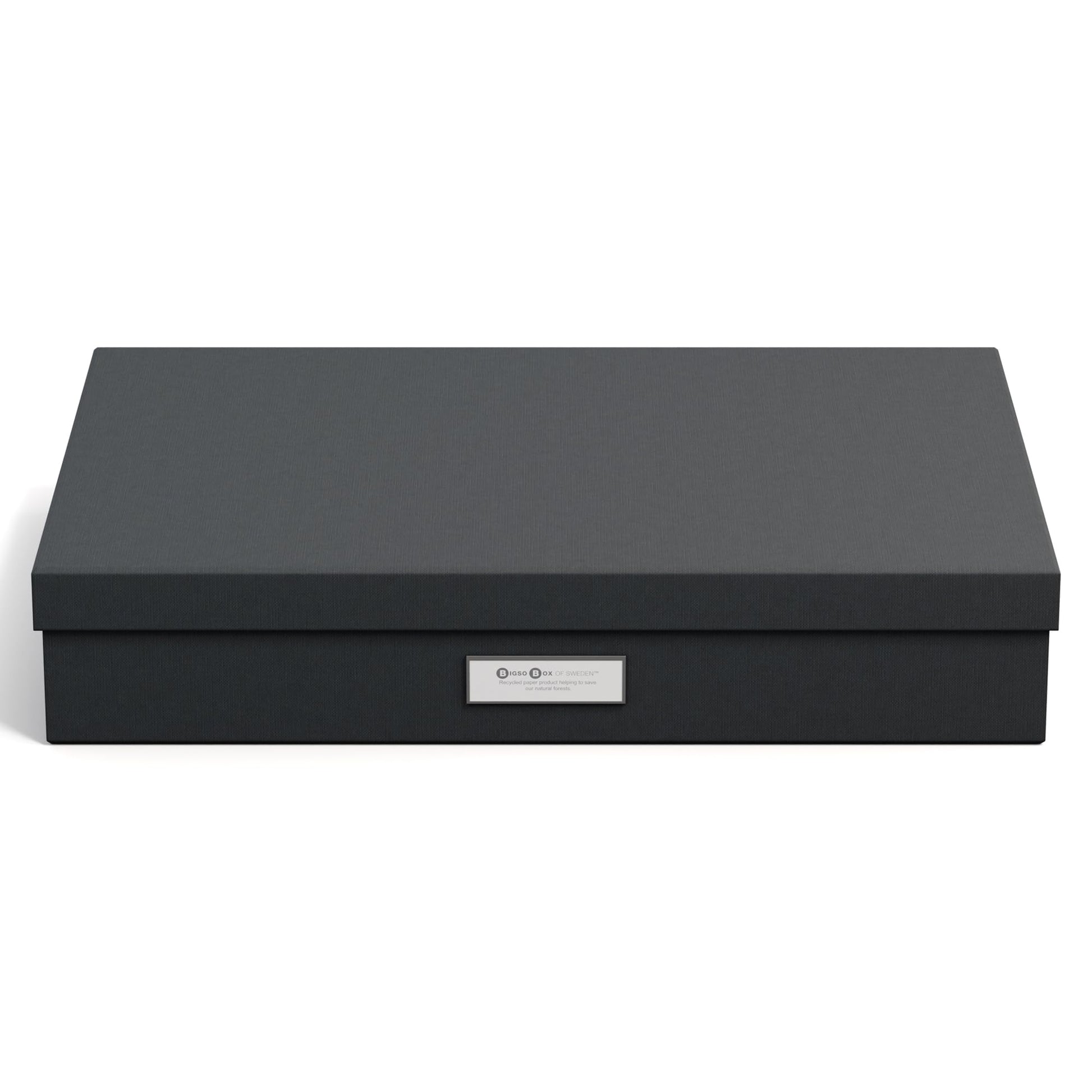 Bigso Sverker Fiberboard Legal and Art Storage Box - Scrapbook Storage Box for Loose Papers and
