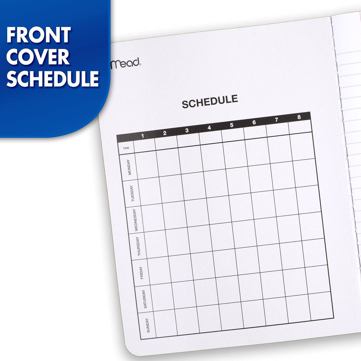 Mead Composition Notebook, 3 Pack, College Ruled Paper, 7-1/2" x 9-3/4", 100 Sheets per Comp Book