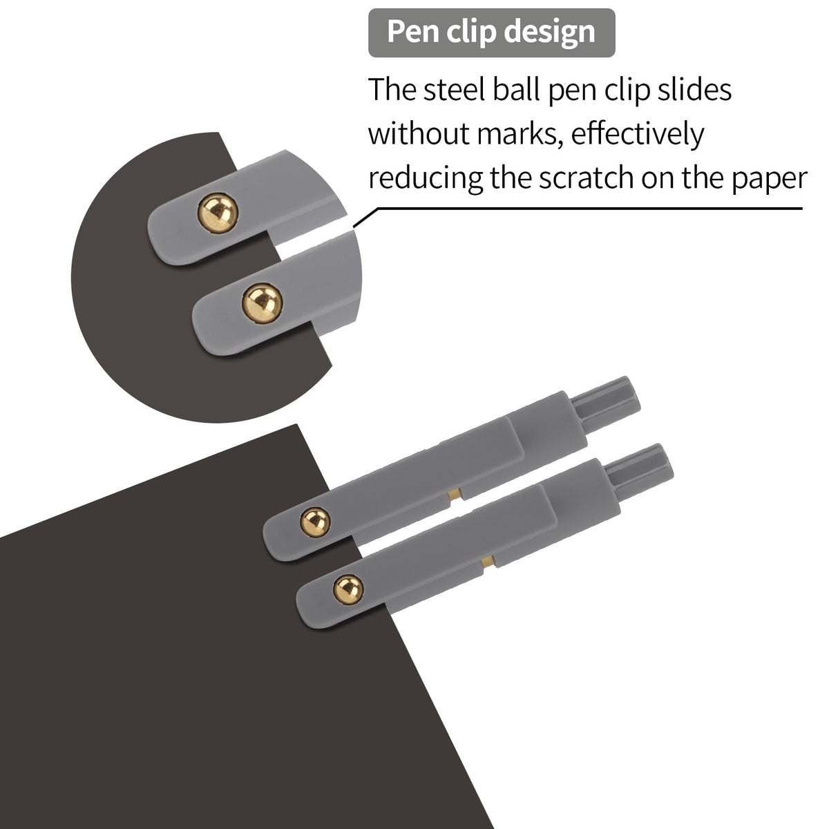 Ddaowanx Gel Pens Set,12 Pcs 0.5mm Retractable Quick Dry Black Ink Pens