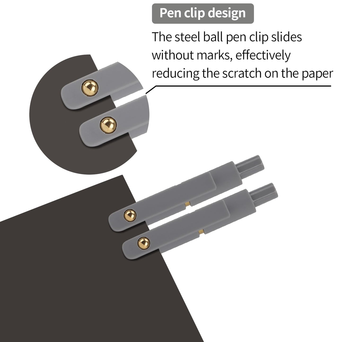 Ddaowanx Pens Set,24 Pcs 0.5mm Quick Dry Black Ink Rollerball Gel Pens