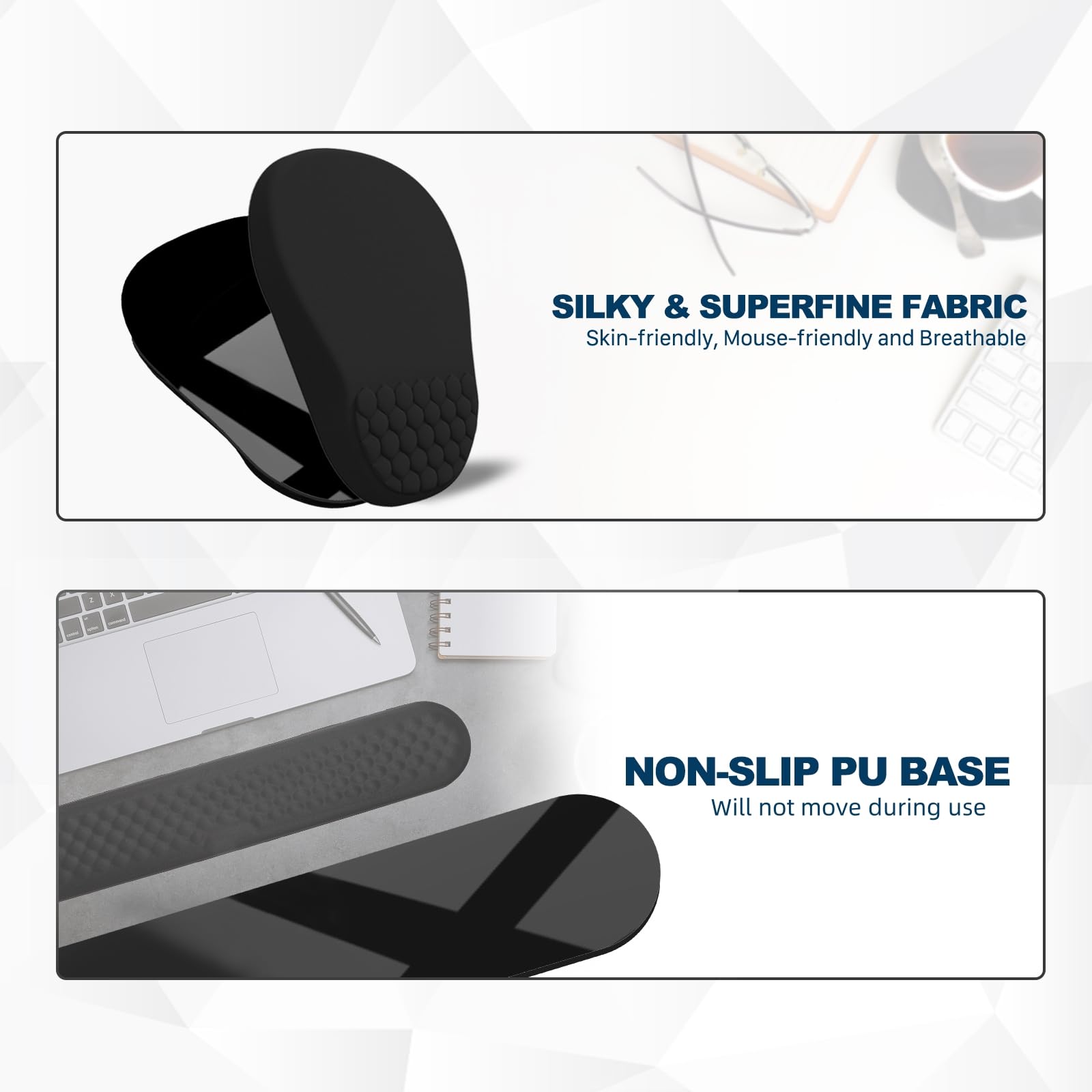 Hasinart Ergonomic Mouse Pad and Keyboard Wrist Rest with Massage Design, Space-Saving Mouse Pad