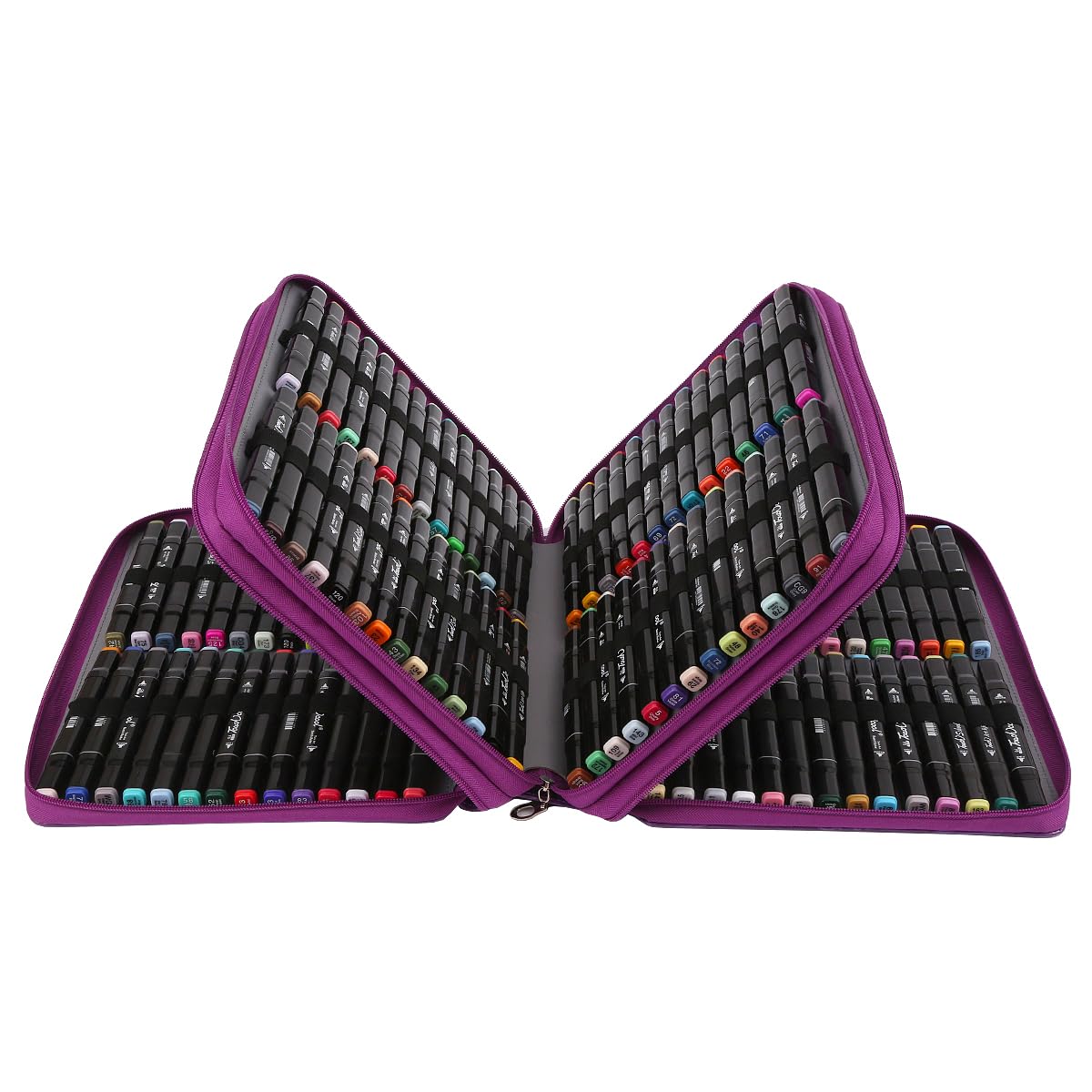Lbxgap Marker Pen Organizer Case 168 Slots w/Handle & Shoulder Strap