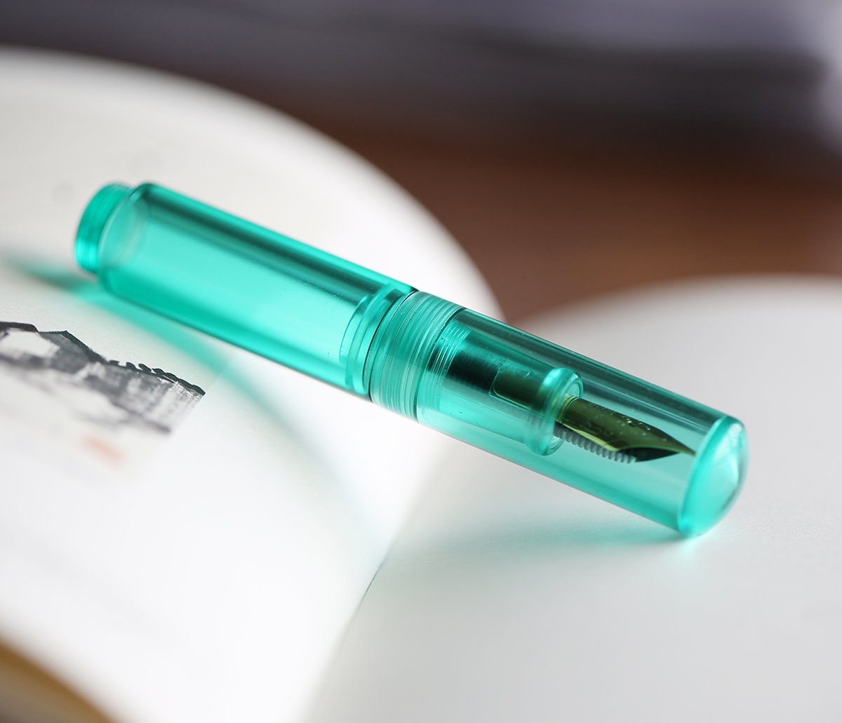 erofa Wancai Mini Fountain Pen (Extra Fine Nib 0.38mm) Pocket-Size Travel Short Writing Gift Pen