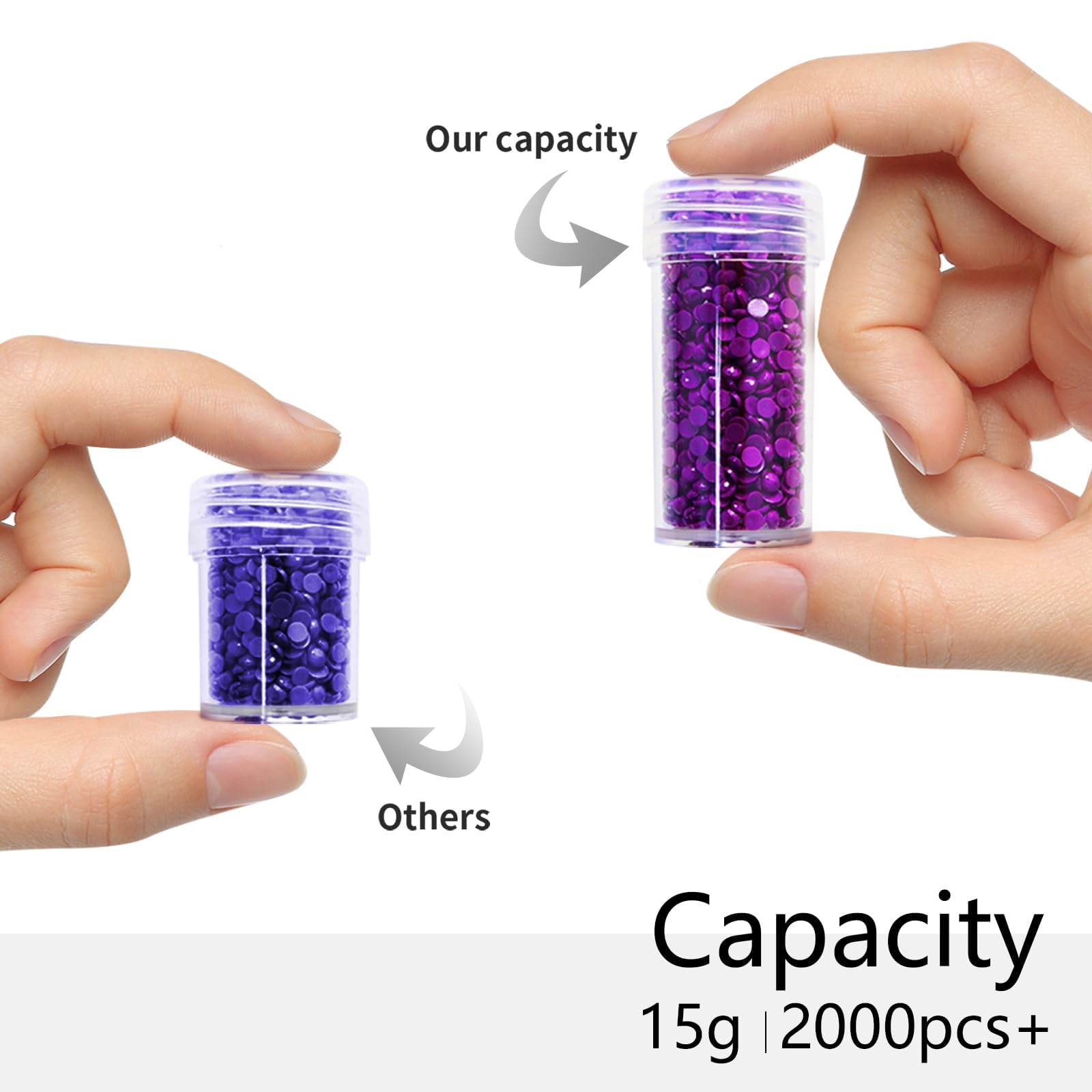 CAIOVSE Diamond Painting Storage Containers 240 Slots Diamond Art Case