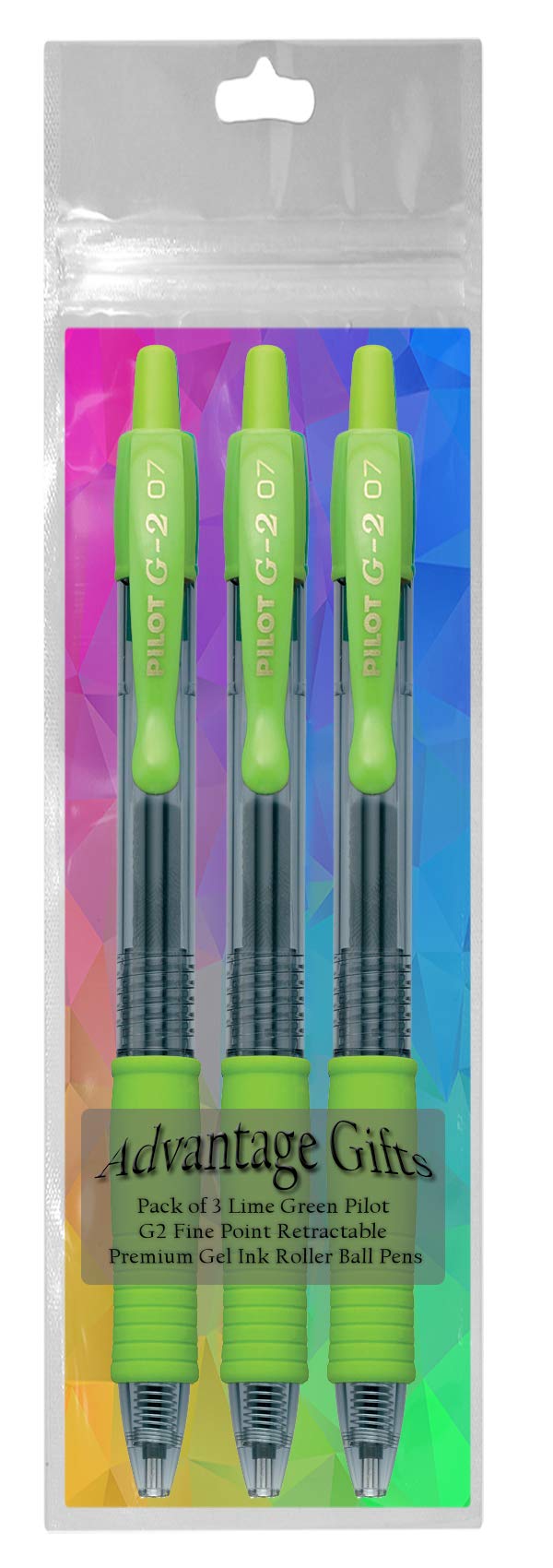 Advantage Gifts G2 Retractable Premium Gel Ink Roller Ball Pens Fine Point Fine Point (.7mm) Lime
