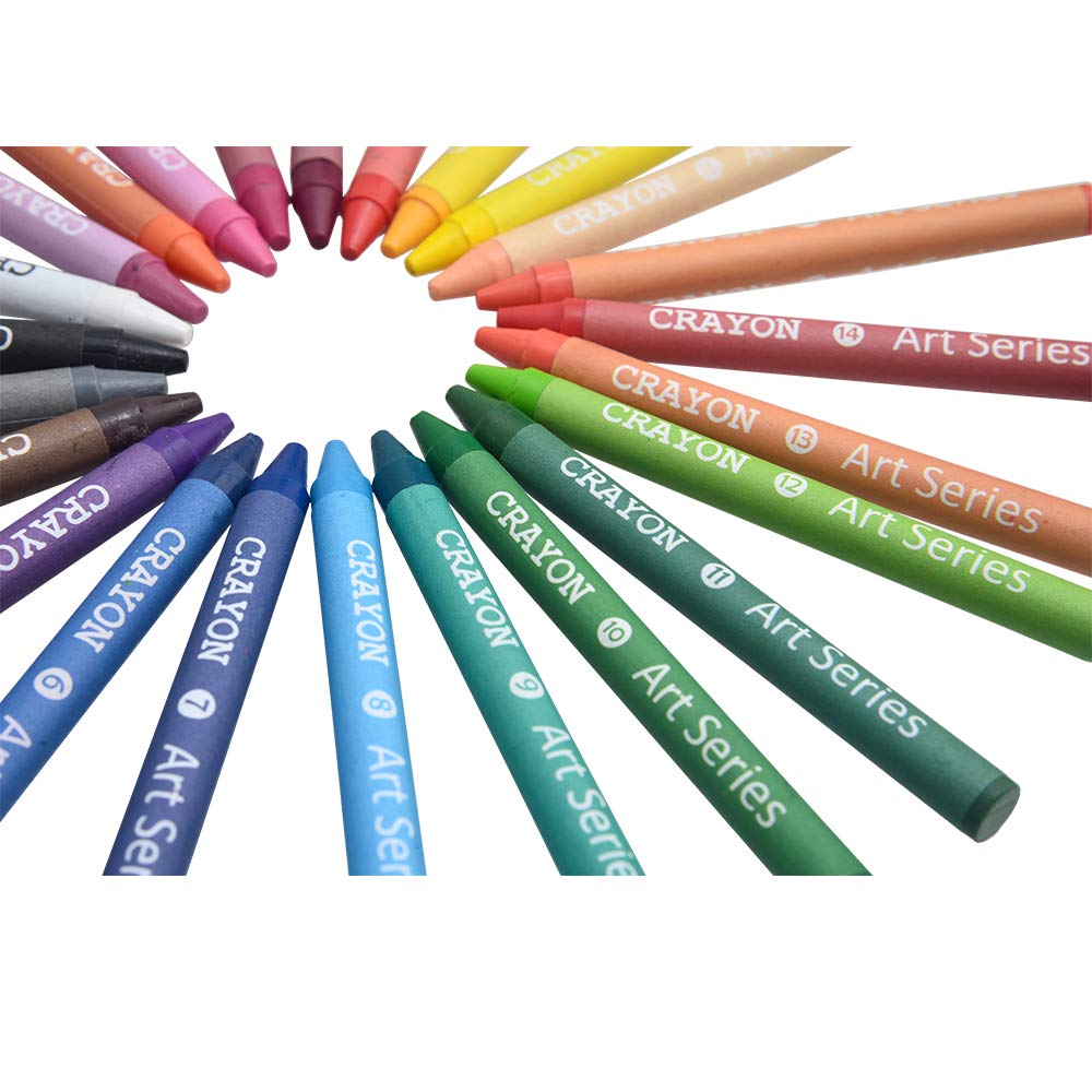 Darnassus 155-Piece Trifold Easel Art Set, Deluxe Professional Color Set, Compact Portable, with