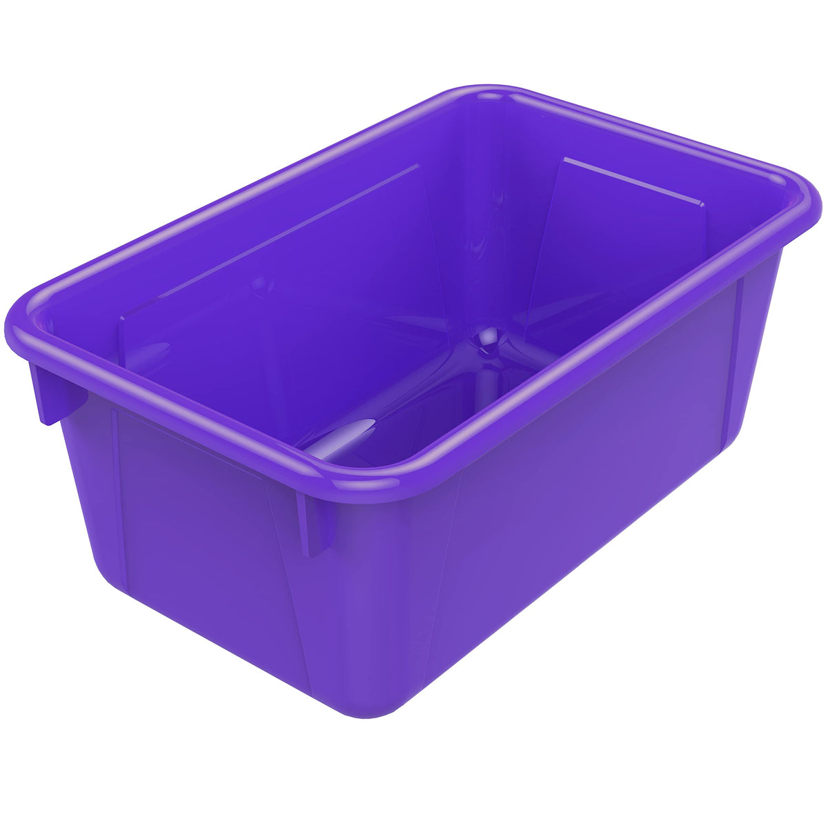Storex Small Cubby Bins – Plastic Storage Containers for Classroom, 12.2 x 7.8 x 5.1 inches