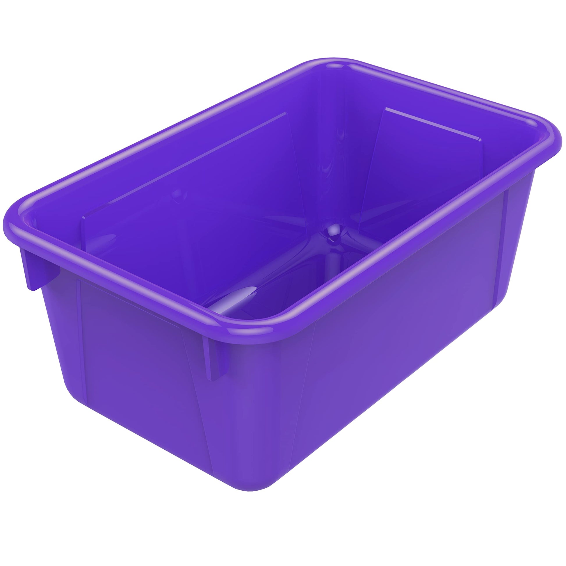 Storex Small Cubby Bins – Plastic Storage Containers for Classroom, 12.2 x 7.8 x 5.1 inches, Class