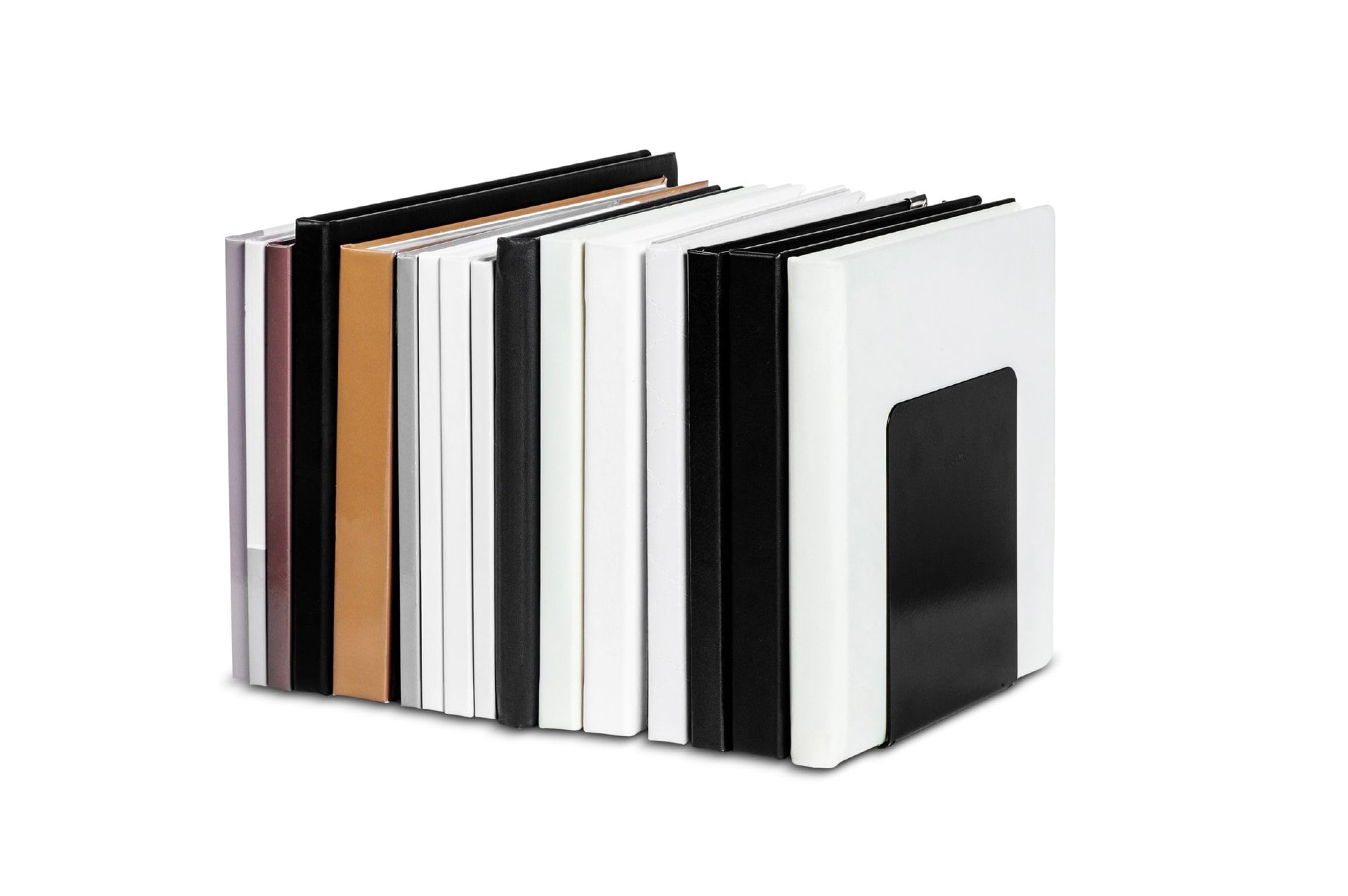 Maul Premium Metal Bookends, 120 x 140 x 140 mm with Surface Protection, 1 Pair