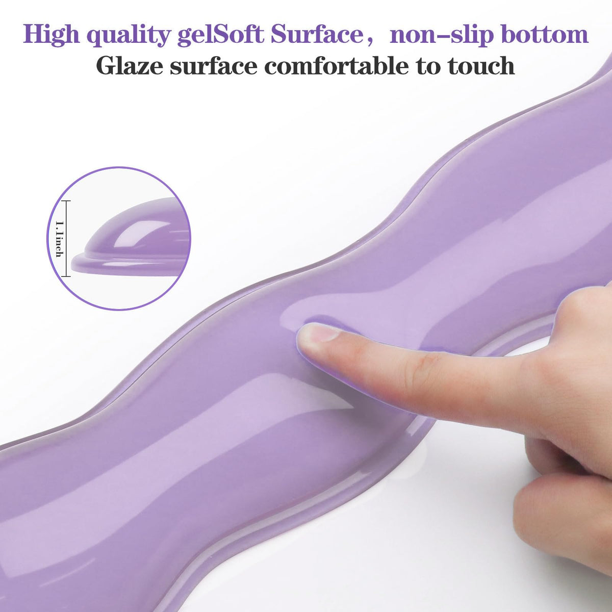 ABRONDA Gel Wrist Rest for Keyboard and Mouse, Wrist Rest for Keyboard, Mouse Wrist Support, Pain