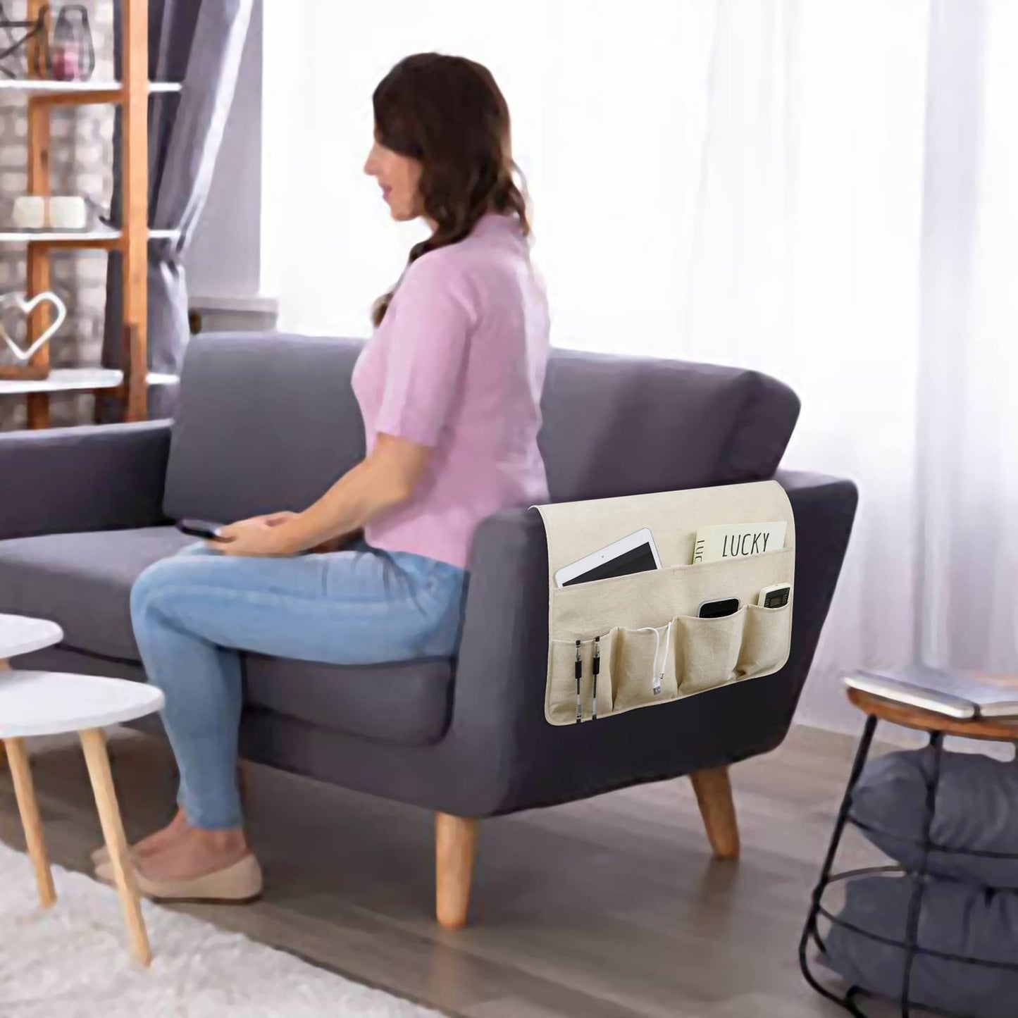 Remote Control Holders for Armchairs, Couch Caddy, Featuring Non-Slip Bases