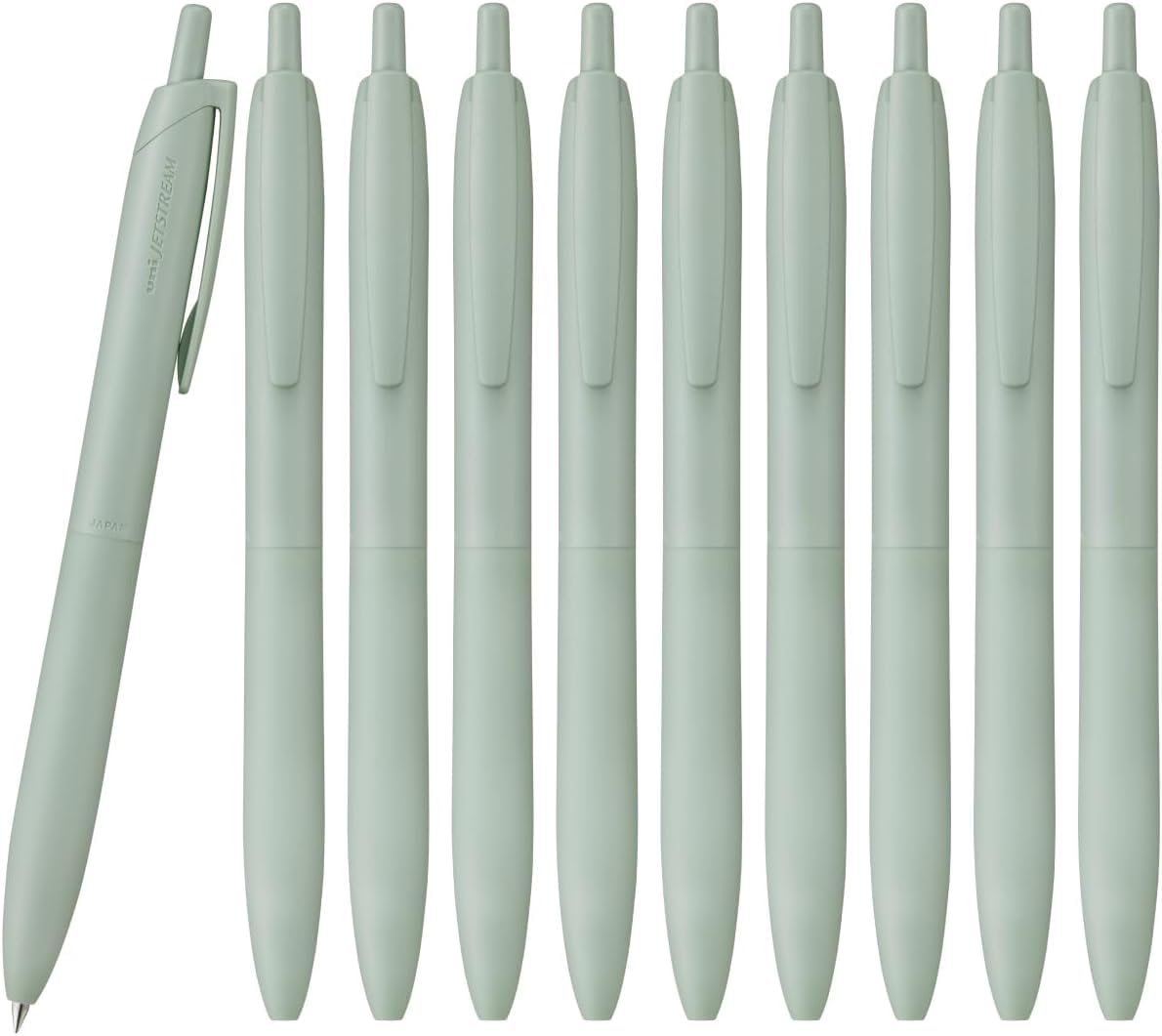三菱鉛筆 Uni Jetstream Single Ballpoint Pen, Equipped with 0.5mm Lite Touch Ink (Black), Sage