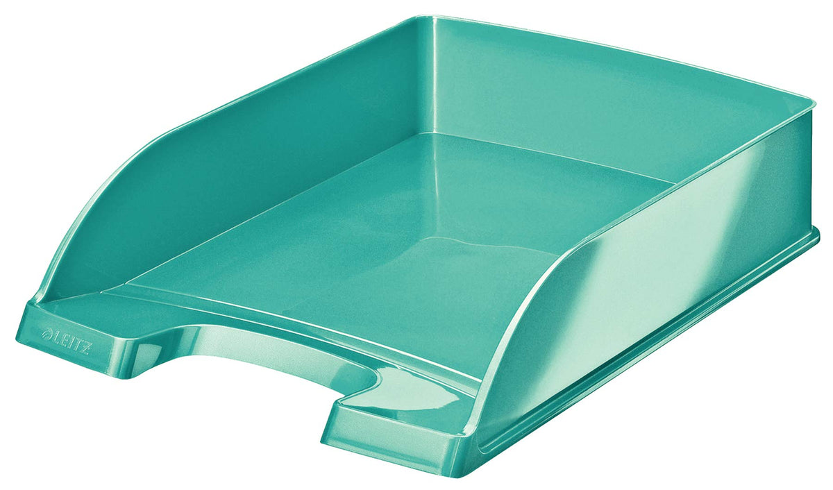 Leitz A4 Letter Tray, Ice Blue, Wow Range, 52263051