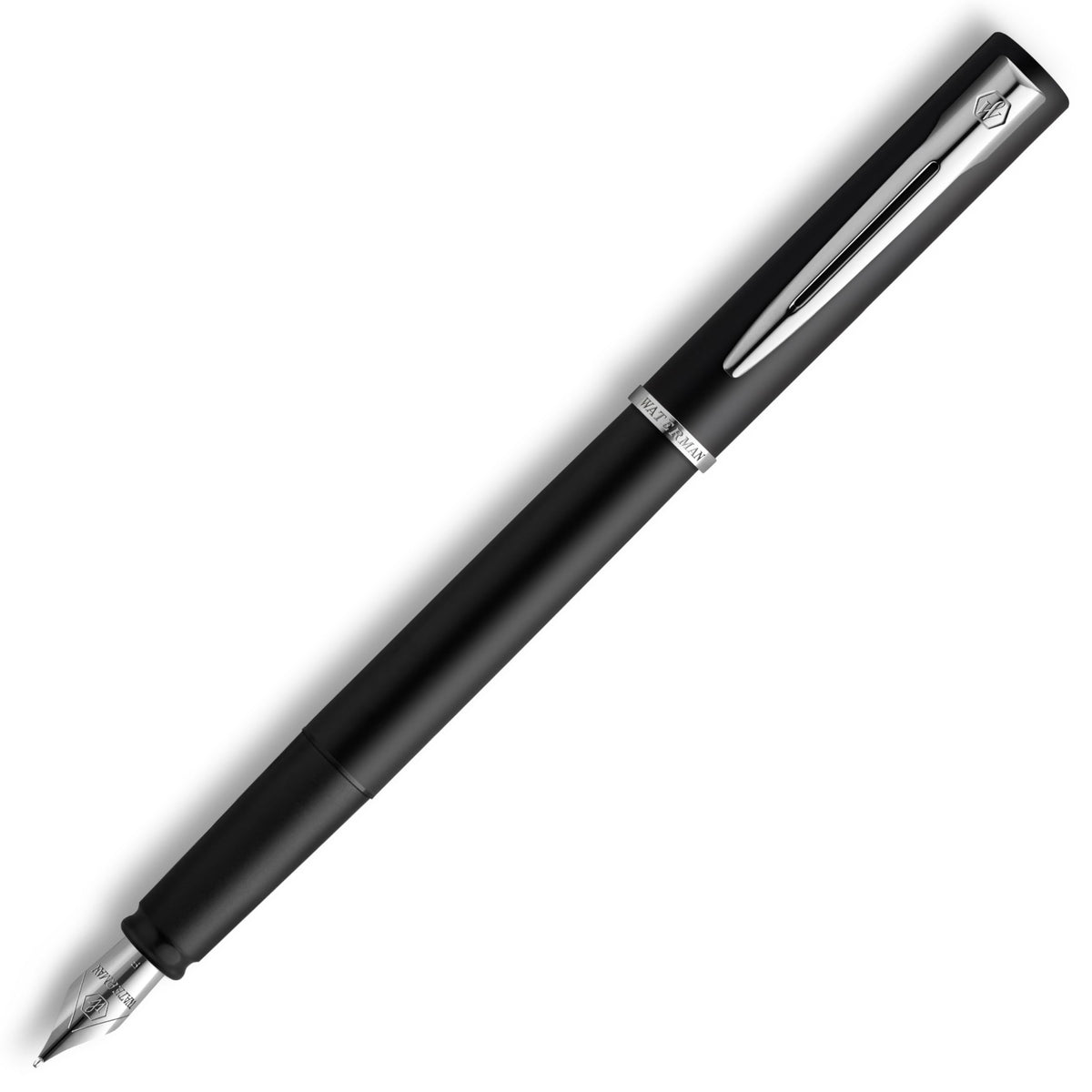 Waterman Allure Fountain Pen | Black Lacquer | Fine Nib | Blue Ink