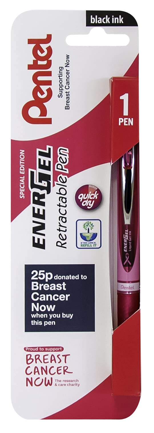 Pentel Energel Retractable Barrelled Pen - Pink