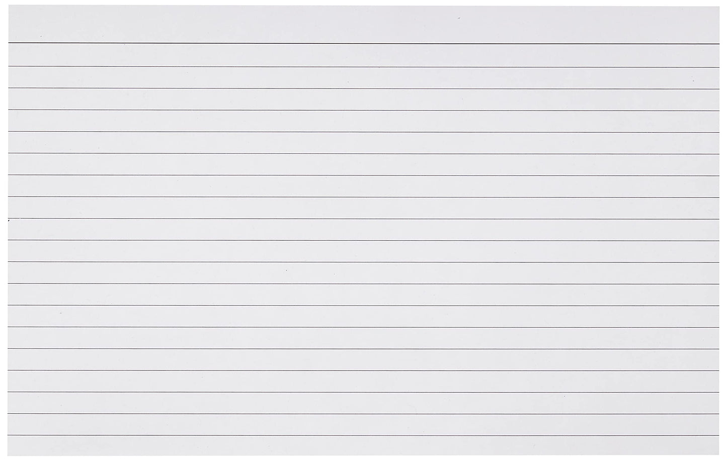 Q-Connect Ruled Feint Record Card, 8 x 5 Inches - White, Pack of 100