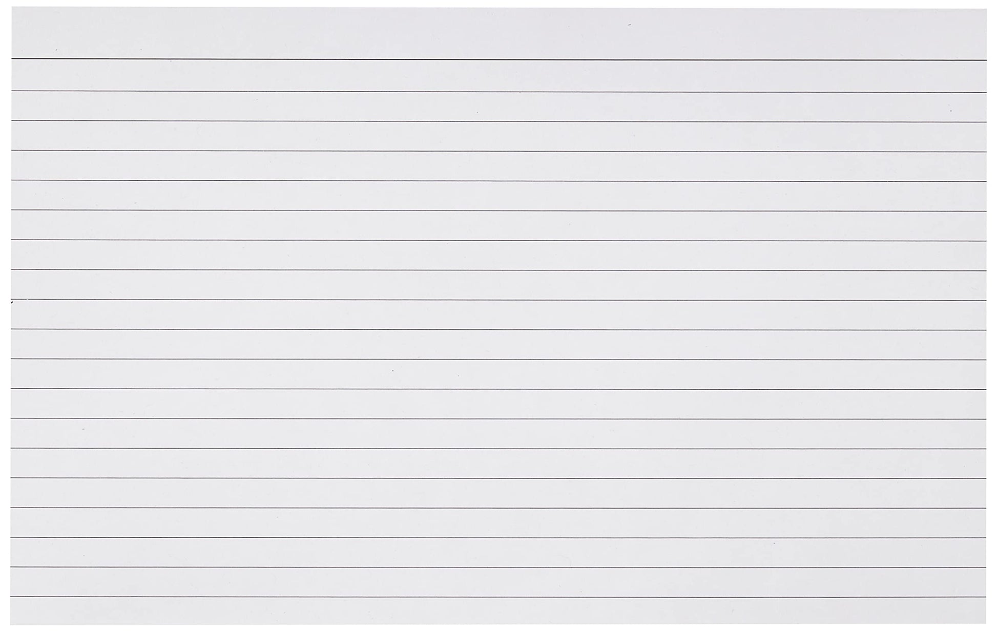Q-Connect Ruled Feint Record Card, 8 x 5 Inches - White, Pack of 100
