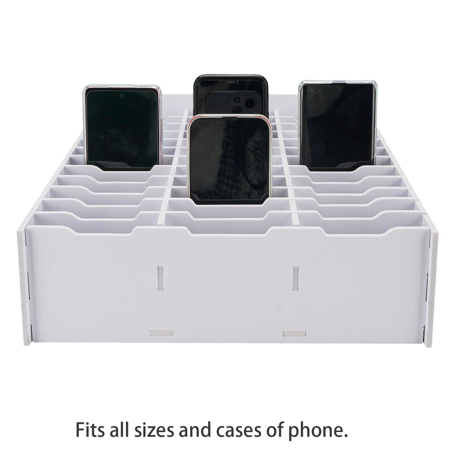 SANFURNEY 36 Slots Cell Phone Storage Box, Classroom Calculator Holder