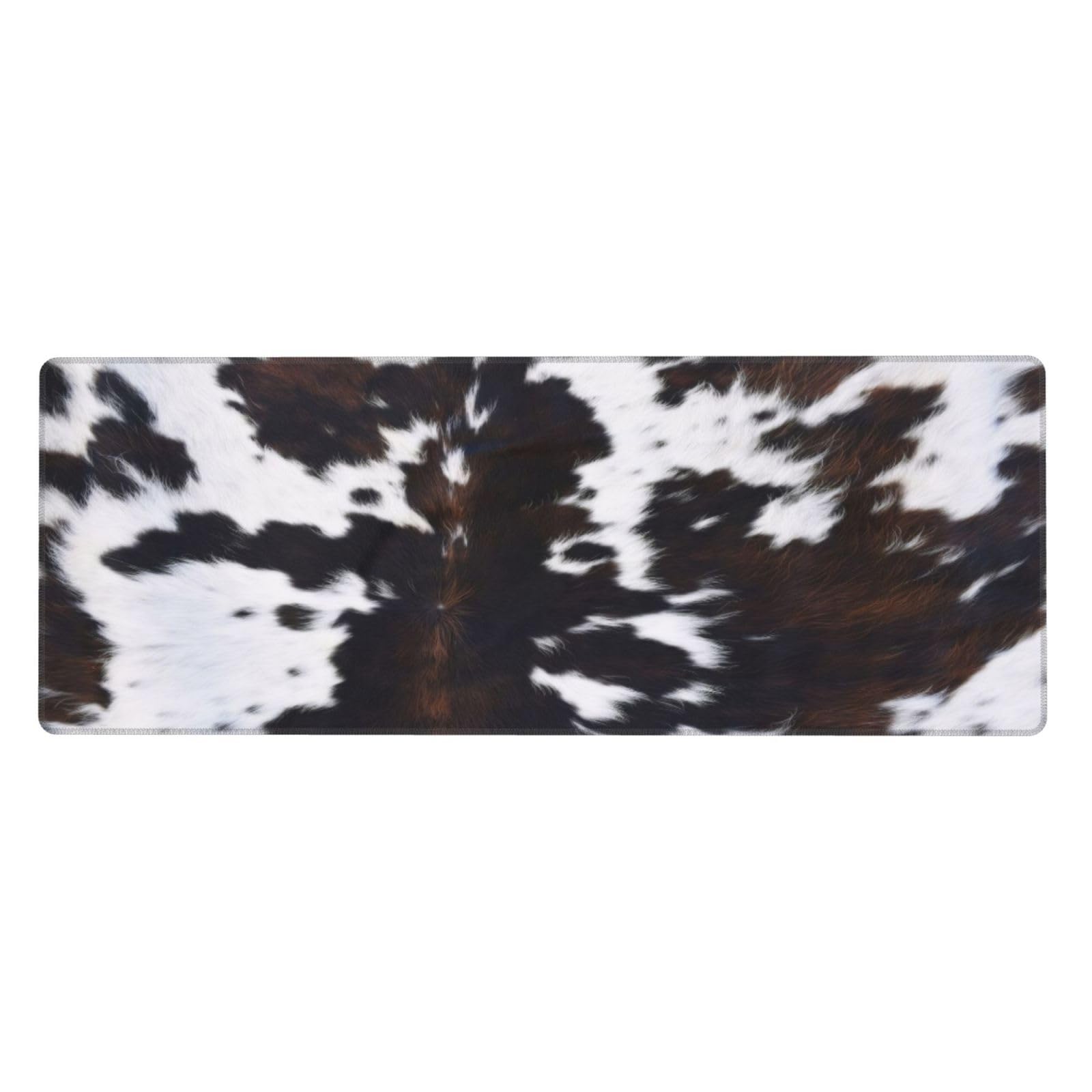 PPZCXWP Cowhide Print Mouse Pad 31.5x11.8 Large Faux Fur Desk Mat